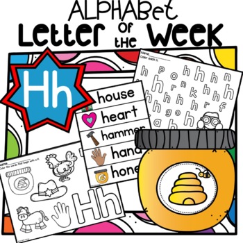 Alphabet Letter of the Week H by The Joyful Journey | TPT
