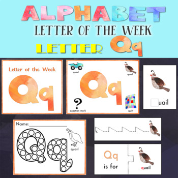 Alphabet Letter of the Week - Letter Q by Budget Homeschooling Mom Shop