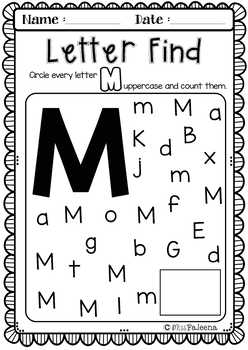 alphabet letter of the week m by miss faleena teachers