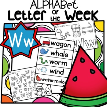Preview of Alphabet Letter of the Week W