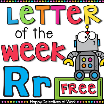 Preview of Alphabet Letter of the week Letter R printables FREEBIE