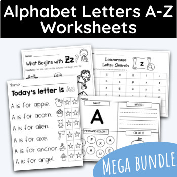 Alphabet Letters A-Z Mega Bundle - 1092 Worksheets! by Education Outside