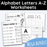 Alphabet Letters A-Z Mega Bundle - 1092 Worksheets!