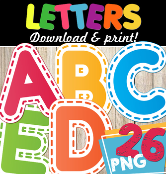 alphabet letters a z printable by 3grafik design tpt