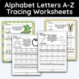 Alphabet Letters A-Z Tracing Worksheets - 104 Worksheets!