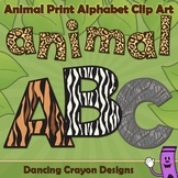Bulletin Board Letter Set: Animal Print Alphabet Clip Art