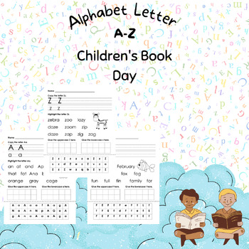Preview of Alphabet Letters Beginning Sounds Worksheets Letters A-Z