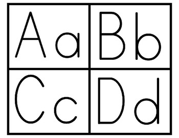 Preview of Alphabet Letters (Both Upper and Lowercase)