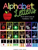 Alphabet Letters Bright and Colorful