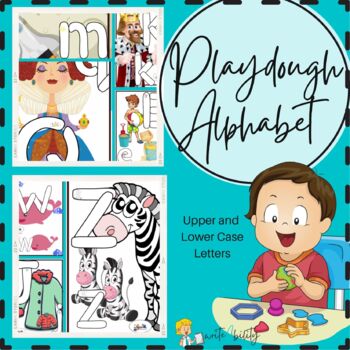Preview of Alphabet Letters: Build with Playdough