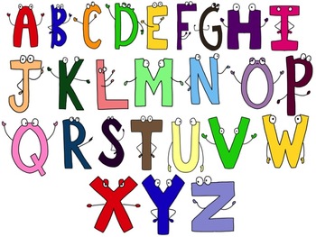 Alphabet Letters Character Clip Art -- For Personal or Commercial Use