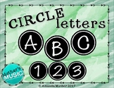 Alphabet Letters Clip Art - Circle Letters (Uppercase & Symbols)
