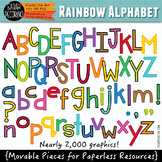 Alphabet Letters Clip Art: Movable Pieces for Paperless Resources