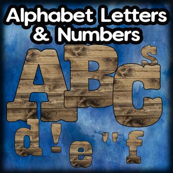 Alphabet Letters Clip Art/ Western Themed Bulletin Board Letters and ...