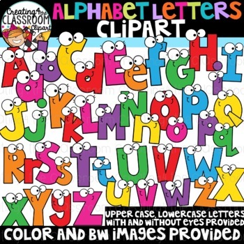 Preview of Alphabet Letters Clipart {Alphabet Clipart}
