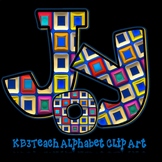 Alphabet Letters Clipart: Abstract Designs (Uppercase/Lowe