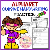 Alphabet Letters Cursive Handwriting Practice