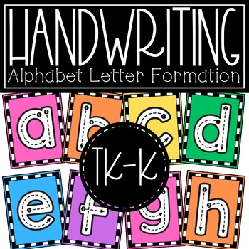 Preview of Lowercase Alphabet Letters {Letter Formation} Posters