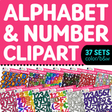 Alphabet Letters & Numbers Mega Clipart Bundle: Superhero,