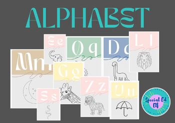 Preview of Alphabet Letters Posters