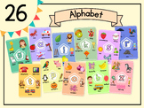 Alphabet Letters Posters | ABC Learning Chart for Preschoo