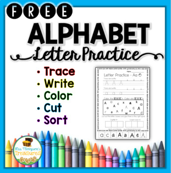 Alphabet Letters Practice Pages FREE Sample