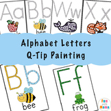 Alphabet Q-Tip Painting Worksheets | Letter Craft Activiti
