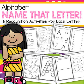 Preview of 26 Alphabet Booklets - 6 Recognition Activities for Each Letter
