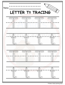 Alphabet Letters S T U Bundle Tracing Writing Recognition Worksheet Centers