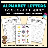 Alphabet Letters Scavenger Hunt - Alphabet Write the Room 