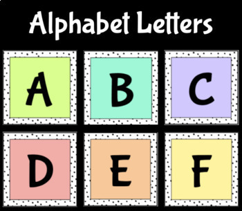 Preview of Alphabet Letters Set - EDITABLE