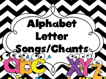 Preview of Alphabet Letters Songs/Chants
