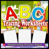 Alphabet Letters Tracing Activity, Handwriting Practice Wo