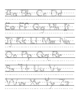 Alphabet Letters Tracing Worksheet by Learning Together At Homeschool
