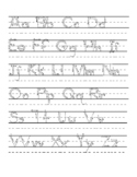 Alphabet Letters Tracing Worksheet