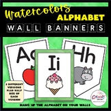 Alphabet Letters Wall Banner Set - Watercolor Borders | Co