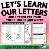 Letter Practice Fine Motor Skills Printables