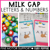 Alphabet Letters and Numbers (0-30) File Folders | Milk Caps