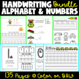 Alphabet Letters and Numbers Handwriting Practice Bundle