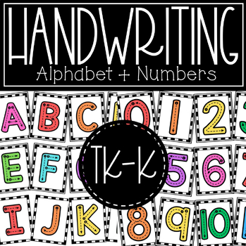 Preview of Alphabet Letters and Numbers to 20 Formation Classroom Posters