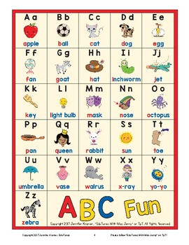 Alphabet Charts | Wall Cards | Handwriting | Predictable Books | Centers