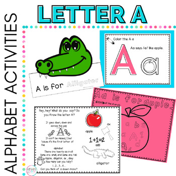 Alphabet Letters and Sounds Letter A by Sunshine and Lollipops | TPT