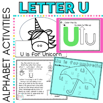 Preview of Alphabet Letters | Sounds | Letter U | Letter a Day | Letter Recognition Sheets 