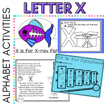 Preview of Alphabet Letters | Sounds | Letter X | Letter a Day | Letter Recognition Sheets 