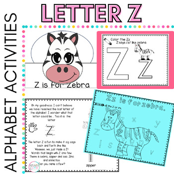 Preview of Alphabet Letters | Sounds | Letter Z | Letter a Day | Letter Recognition Sheets 