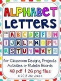 Alphabet Letters for Classroom Bulletin Boards, Projects &