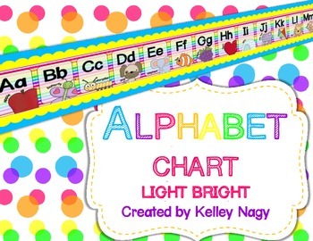 Alphabet Letters for Wall - Bright Colors by Kelley Nagy