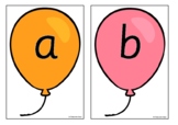 Alphabet Letters on Balloons (Uppercase, Lowercase, Combin