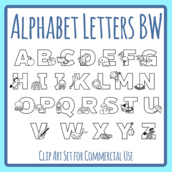 alphabet letters clipart black and white worksheets teaching resources tpt