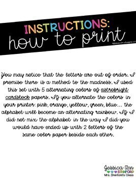 Jot Printed Double Sided Poster Letters, 4 in.